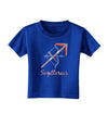 Sagittarius Symbol Toddler T-Shirt Dark-Toddler T-Shirt-TooLoud-Royal-Blue-2T-Davson Sales