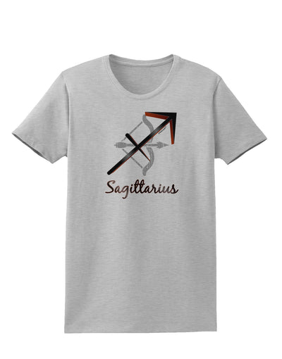 Sagittarius Symbol Womens T-Shirt-Womens T-Shirt-TooLoud-AshGray-X-Small-Davson Sales