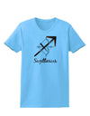 Sagittarius Symbol Womens T-Shirt-Womens T-Shirt-TooLoud-Aquatic-Blue-X-Small-Davson Sales