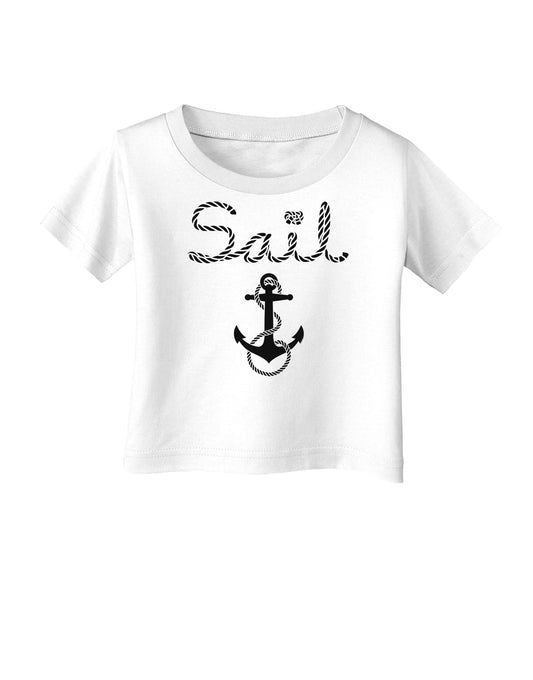 Sail Nautical Sailor Boating Infant T-Shirt-Infant T-Shirt-TooLoud-White-06-Months-Davson Sales