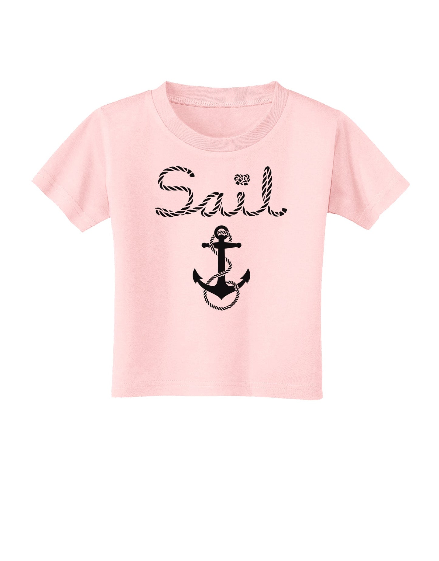Sail Nautical Sailor Boating Toddler T-Shirt-Toddler T-Shirt-TooLoud-Light-Pink-2T-Davson Sales