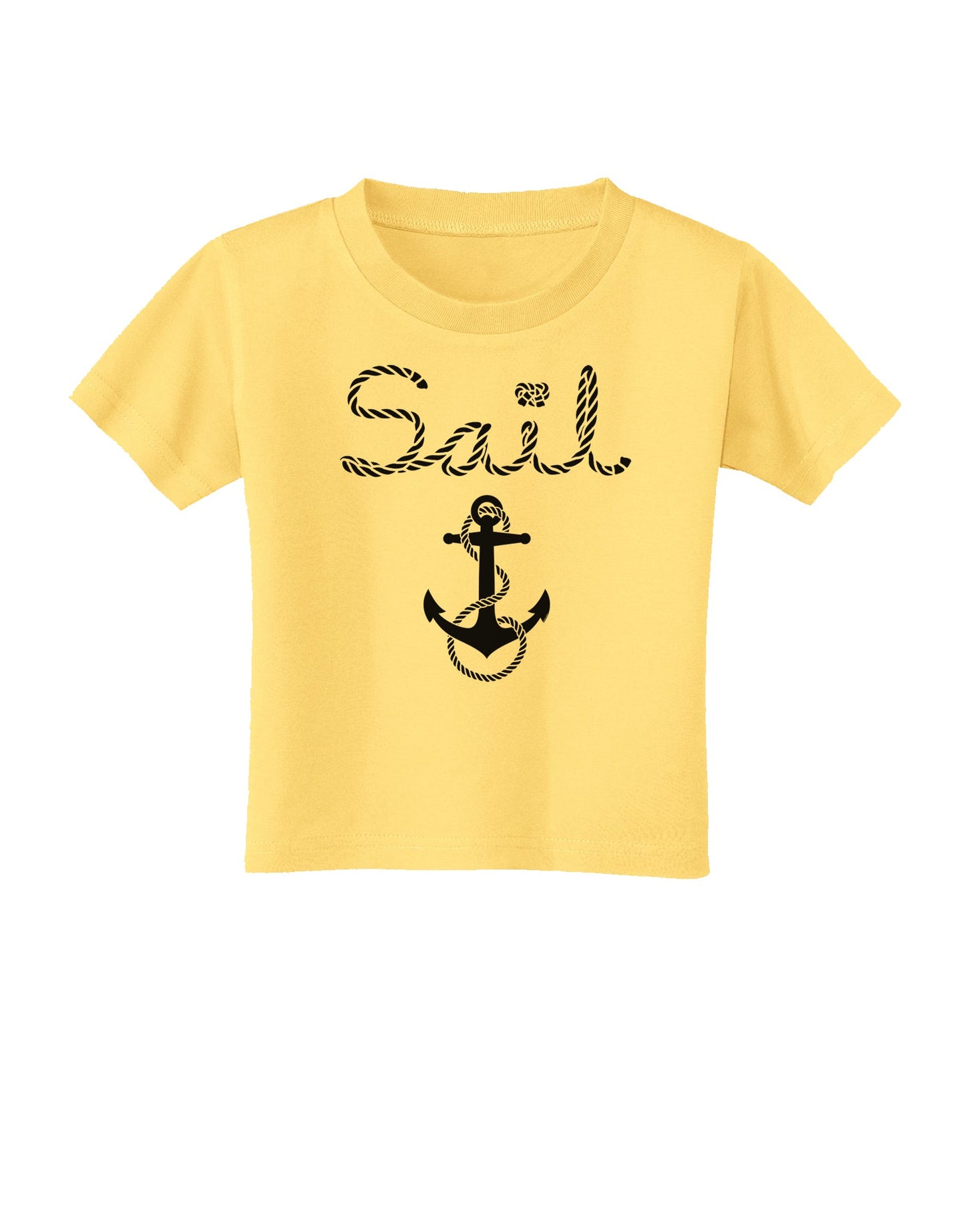 Sail Nautical Sailor Boating Toddler T-Shirt-Toddler T-Shirt-TooLoud-Daffodil-Yellow-2T-Davson Sales