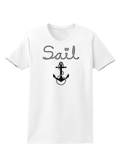 Sail Nautical Sailor Boating Womens T-Shirt-Womens T-Shirt-TooLoud-White-X-Small-Davson Sales