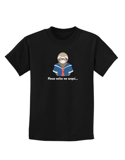Sailor Sloth Childrens Dark T-Shirt-Childrens T-Shirt-TooLoud-Black-X-Small-Davson Sales