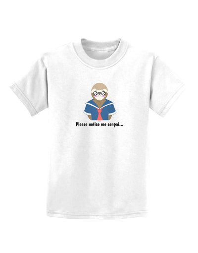 Sailor Sloth Childrens T-Shirt-Childrens T-Shirt-TooLoud-White-X-Small-Davson Sales