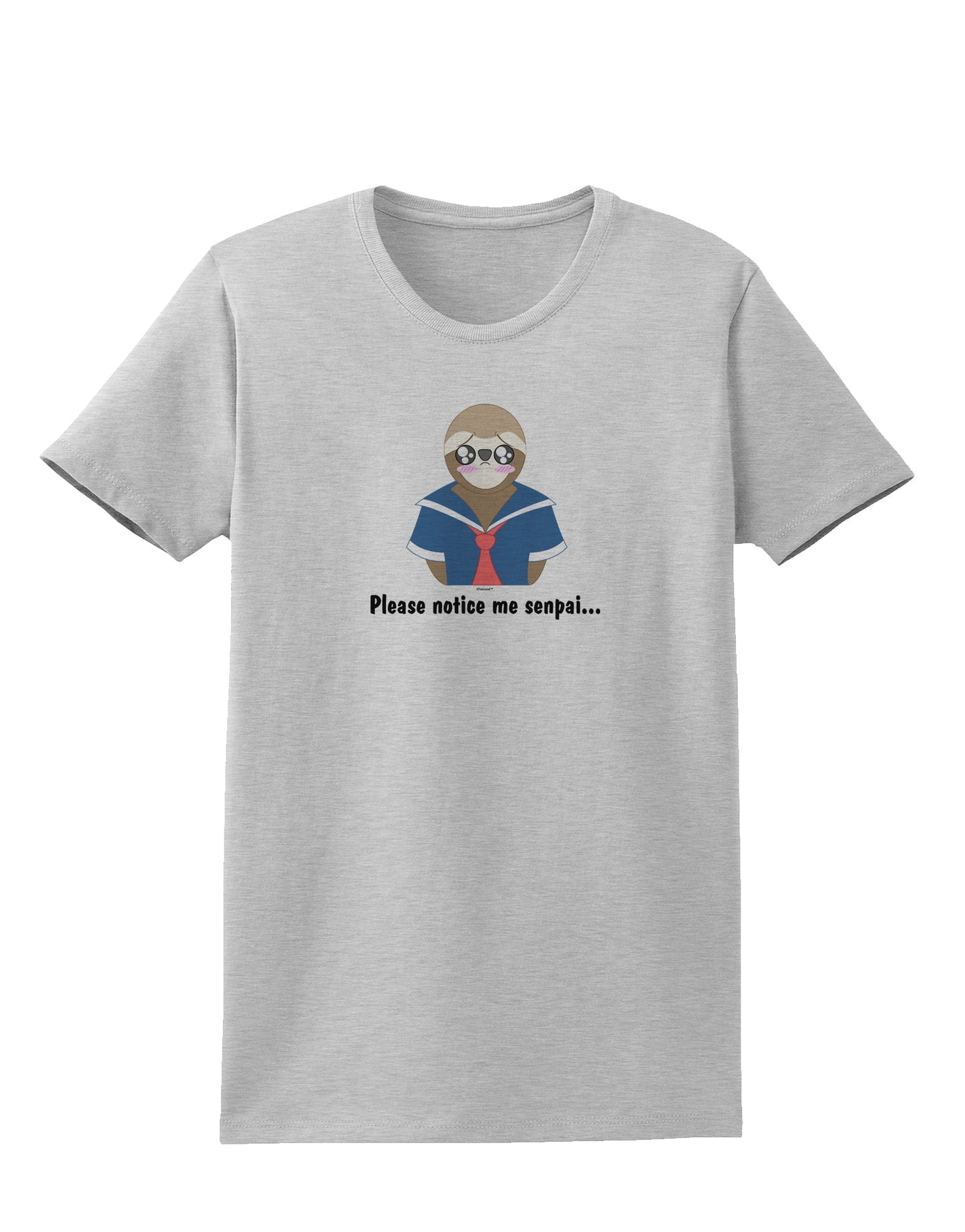 Sailor Sloth Womens T-Shirt-Womens T-Shirt-TooLoud-AshGray-X-Small-Davson Sales