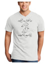 Salt in the Air Sand in My Hair - Mermaid Adult V-Neck T-shirt-Mens V-Neck T-Shirt-TooLoud-White-Small-Davson Sales