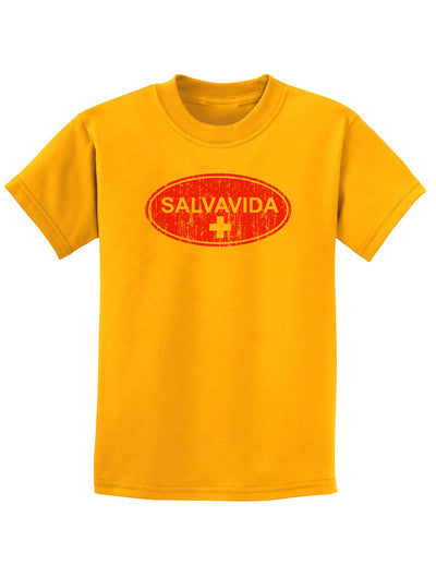 Salvavida Childrens T-Shirt-Childrens T-Shirt-TooLoud-Salvavida gold-X-Small-Davson Sales