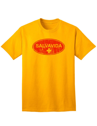 Salvavida Premium Adult T-Shirt: Elevate Your Style with Unmatched Quality-Mens T-shirts-TooLoud-Salvavida gold-Small-Davson Sales