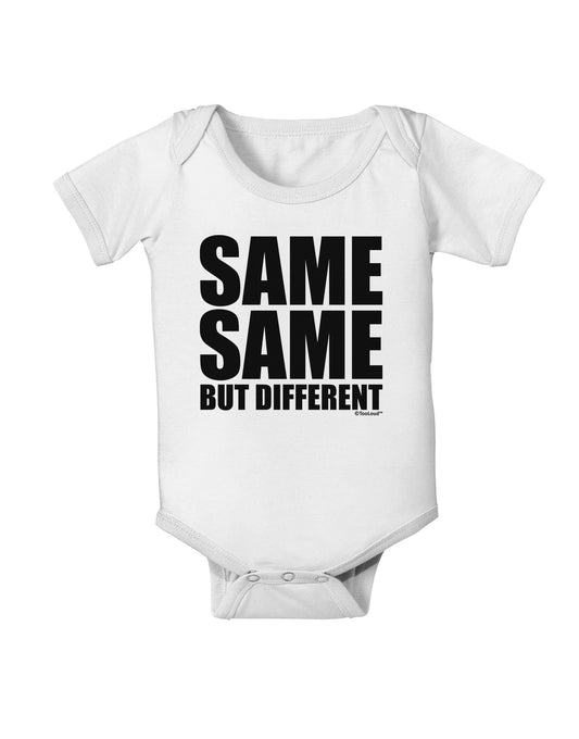 Same Same But Different Baby Romper Bodysuit-Baby Romper-TooLoud-White-06-Months-Davson Sales