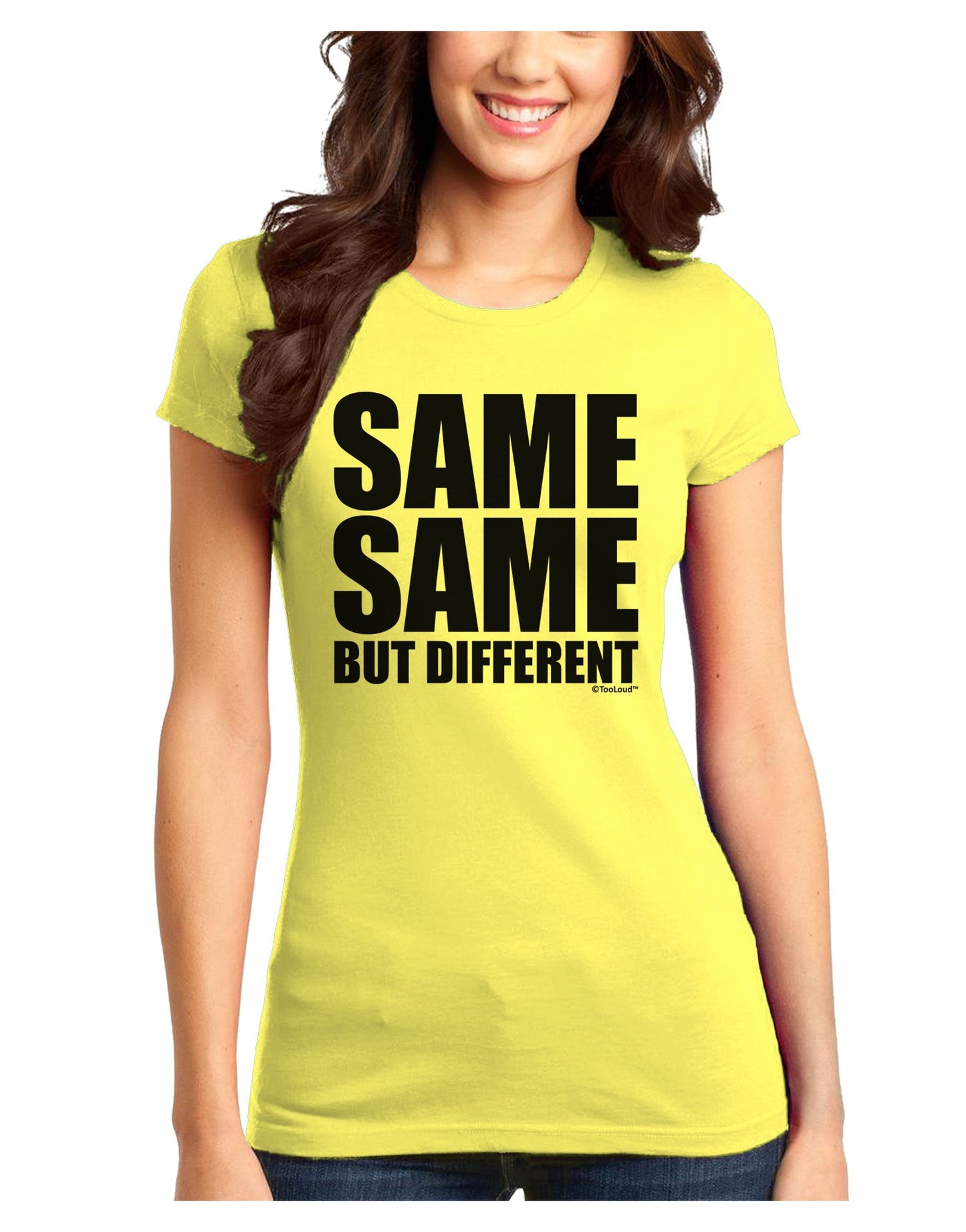 Same Same But Different Juniors T-Shirt-Womens Juniors T-Shirt-TooLoud-Yellow-Juniors Fitted X-Small-Davson Sales