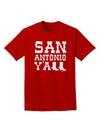 San Antonio Y'all - Boots - Texas Pride Adult Dark T-Shirt by TooLoud-Mens T-Shirt-TooLoud-Red-Small-Davson Sales