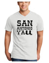 San Antonio Y'all - Boots - Texas Pride Adult V-Neck T-shirt by TooLoud-Mens V-Neck T-Shirt-TooLoud-White-Small-Davson Sales