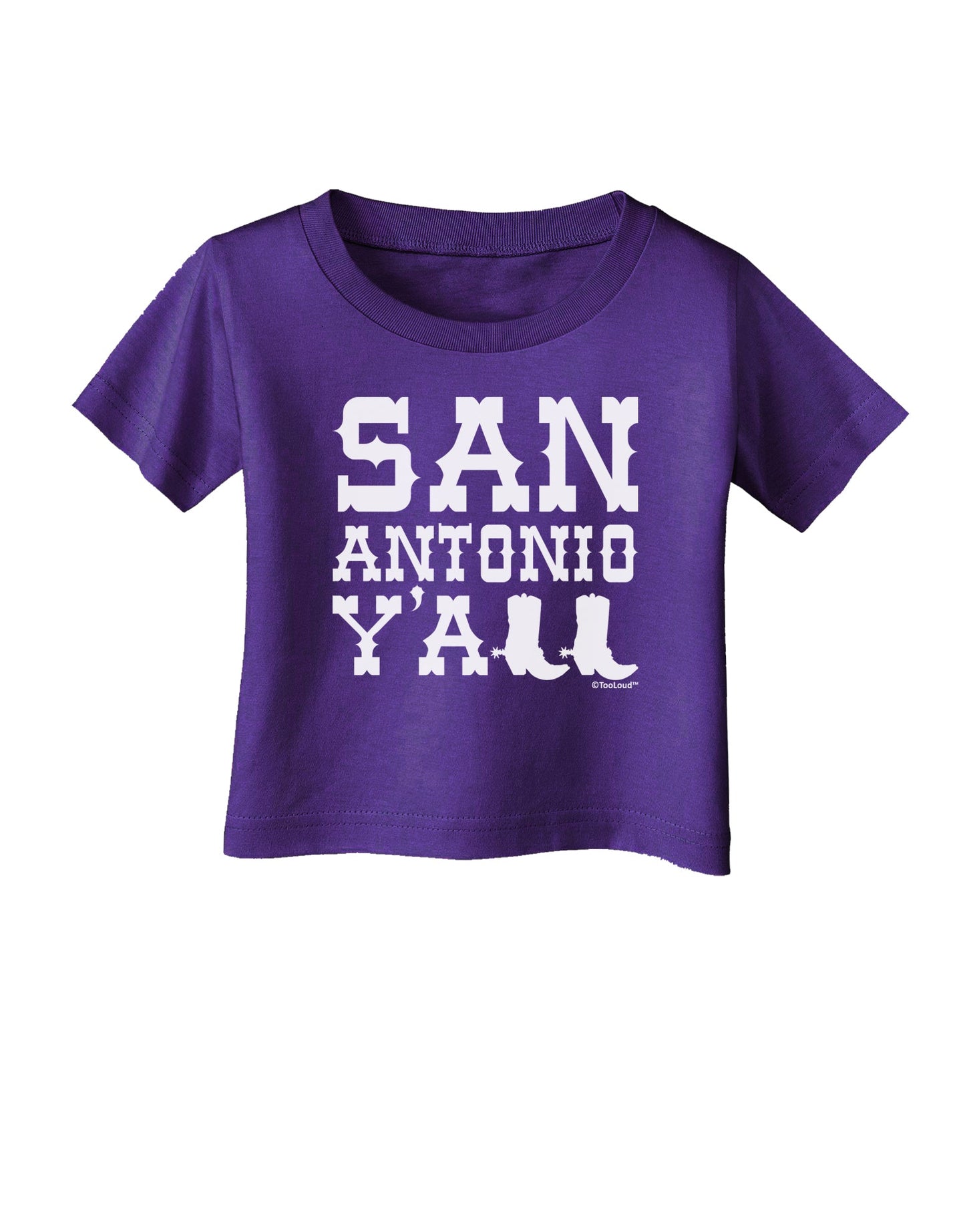 San Antonio Y'all - Boots - Texas Pride Infant T-Shirt Dark by TooLoud-Infant T-Shirt-TooLoud-Purple-06-Months-Davson Sales