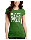 San Antonio Y'all - Boots - Texas Pride Juniors Crew Dark T-Shirt by TooLoud-T-Shirts Juniors Tops-TooLoud-Kiwi-Green-Juniors Fitted X-Small-Davson Sales