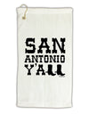 San Antonio Y'all - Boots - Texas Pride Micro Terry Gromet Golf Towel 16 x 25 inch by TooLoud-Golf Towel-TooLoud-White-Davson Sales