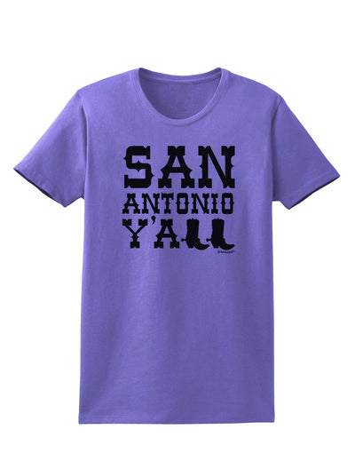 San Antonio Y'all - Boots - Texas Pride Womens T-Shirt by TooLoud-Womens T-Shirt-TooLoud-Violet-X-Small-Davson Sales