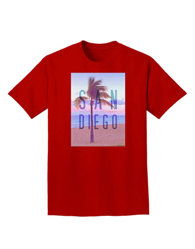 San Diego Beach Filter Adult Dark T-Shirt-Mens T-Shirt-TooLoud-Red-Small-Davson Sales