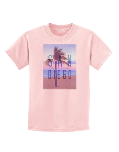 San Diego Beach Filter Childrens T-Shirt-Childrens T-Shirt-TooLoud-PalePink-X-Small-Davson Sales