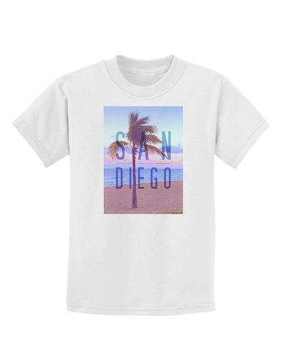 San Diego Beach Filter Childrens T-Shirt-Childrens T-Shirt-TooLoud-White-X-Small-Davson Sales