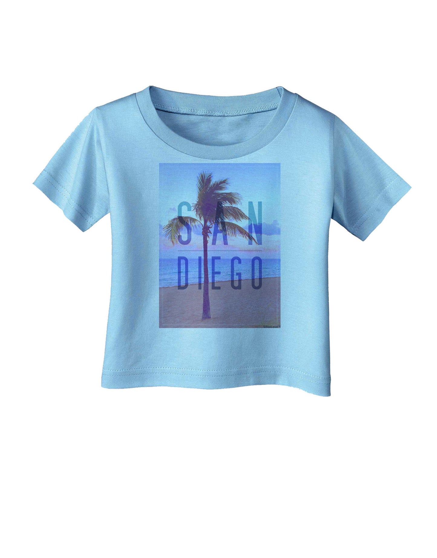 San Diego Beach Filter Infant T-Shirt-Infant T-Shirt-TooLoud-Aquatic-Blue-06-Months-Davson Sales