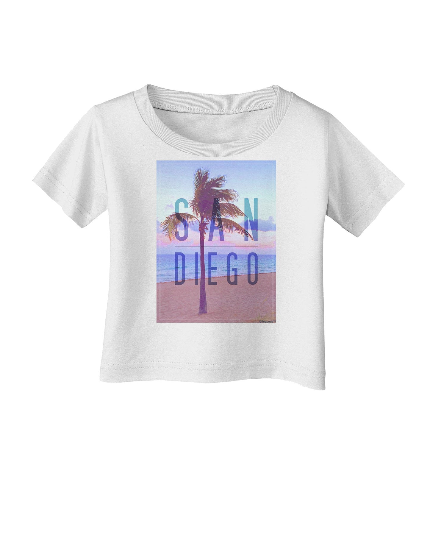 San Diego Beach Filter Infant T-Shirt-Infant T-Shirt-TooLoud-White-06-Months-Davson Sales