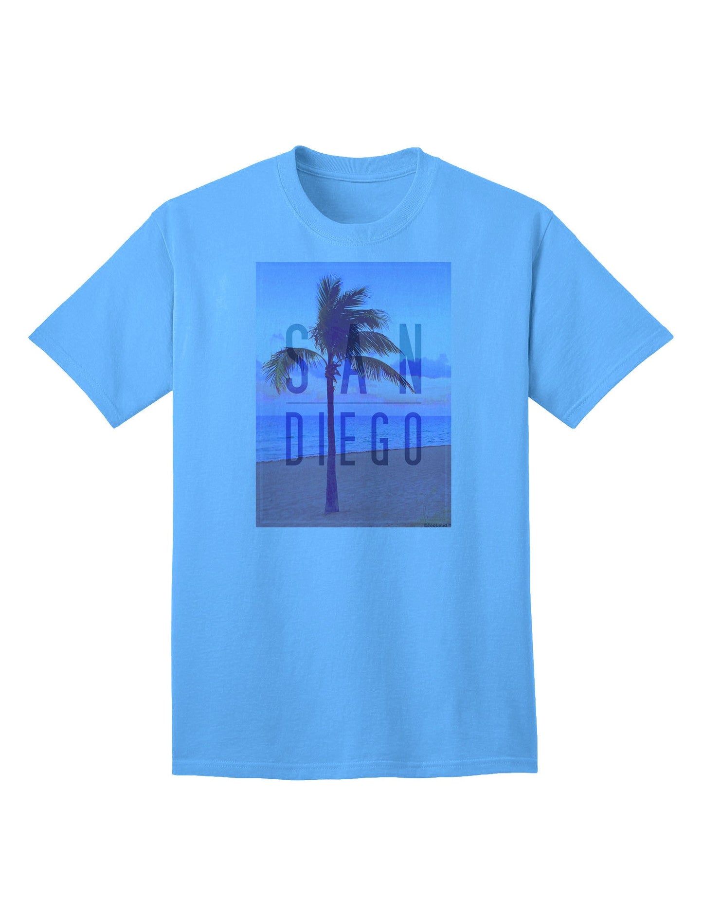 San Diego Beach Filter: Premium Adult T-Shirt Collection-Mens T-shirts-TooLoud-Aquatic-Blue-Small-Davson Sales