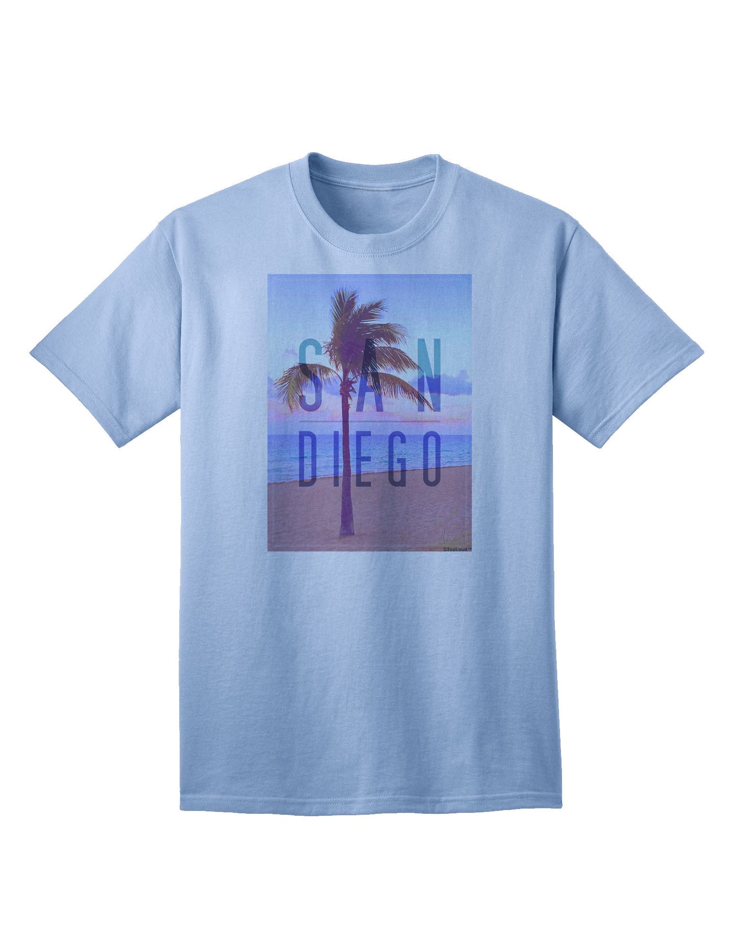 San Diego Beach Filter: Premium Adult T-Shirt Collection-Mens T-shirts-TooLoud-Light-Blue-Small-Davson Sales