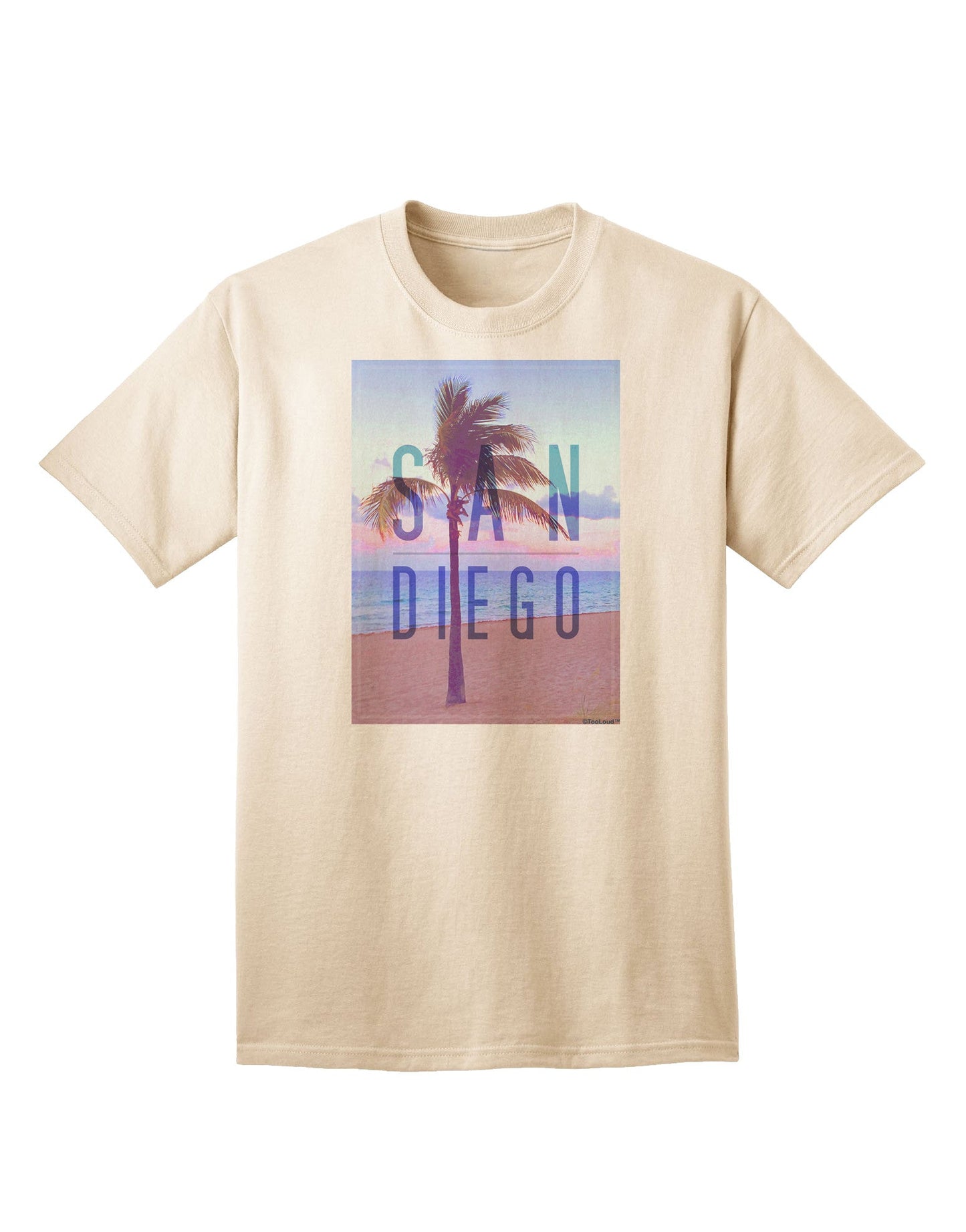 San Diego Beach Filter: Premium Adult T-Shirt Collection-Mens T-shirts-TooLoud-Natural-Small-Davson Sales
