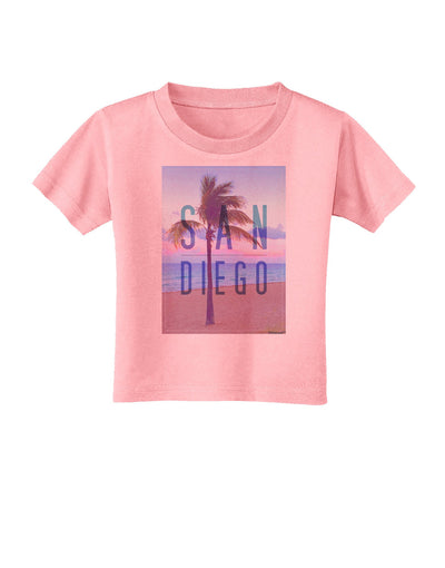 San Diego Beach Filter Toddler T-Shirt-Toddler T-Shirt-TooLoud-Candy-Pink-2T-Davson Sales