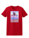 San Diego Beach Filter Womens Dark T-Shirt-TooLoud-Red-X-Small-Davson Sales