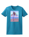 San Diego Beach Filter Womens Dark T-Shirt-TooLoud-Turquoise-X-Small-Davson Sales