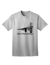 San Francisco Adult T-Shirt with Bay Bridge Cutout Design - Exclusively by TooLoud