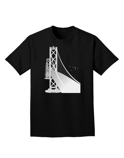 San Francisco Bay Bridge Adult Dark T-Shirt-Mens T-Shirt-TooLoud-Black-Small-Davson Sales