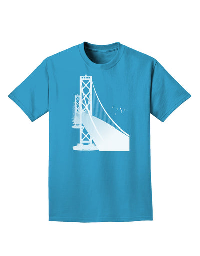 San Francisco Bay Bridge Adult Dark T-Shirt-Mens T-Shirt-TooLoud-Turquoise-Small-Davson Sales