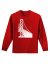 San Francisco Bay Bridge Adult Long Sleeve Dark T-Shirt-TooLoud-Red-Small-Davson Sales