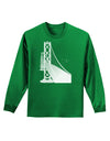 San Francisco Bay Bridge Adult Long Sleeve Dark T-Shirt-TooLoud-Kelly-Green-Small-Davson Sales