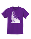 San Francisco Bay Bridge Childrens Dark T-Shirt-Childrens T-Shirt-TooLoud-Purple-X-Small-Davson Sales