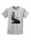 San Francisco Bay Bridge Childrens T-Shirt-Childrens T-Shirt-TooLoud-AshGray-X-Small-Davson Sales