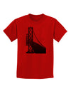 San Francisco Bay Bridge Childrens T-Shirt-Childrens T-Shirt-TooLoud-Red-X-Small-Davson Sales