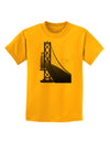 San Francisco Bay Bridge Childrens T-Shirt-Childrens T-Shirt-TooLoud-Gold-X-Small-Davson Sales