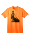 San Francisco Bay Bridge - Premium Adult T-Shirt Collection-Mens T-shirts-TooLoud-Neon-Orange-Small-Davson Sales