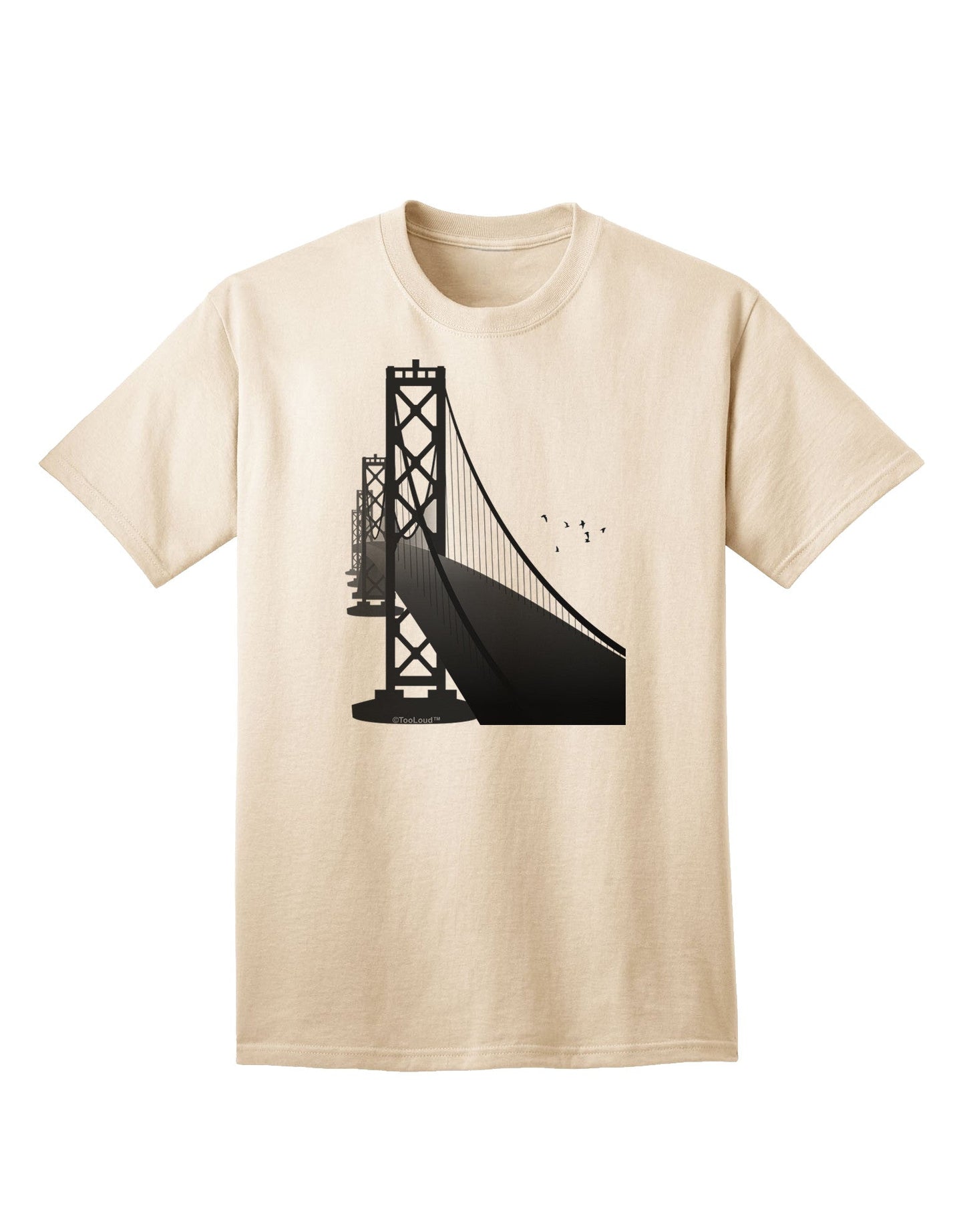 San Francisco Bay Bridge - Premium Adult T-Shirt Collection-Mens T-shirts-TooLoud-Natural-Small-Davson Sales