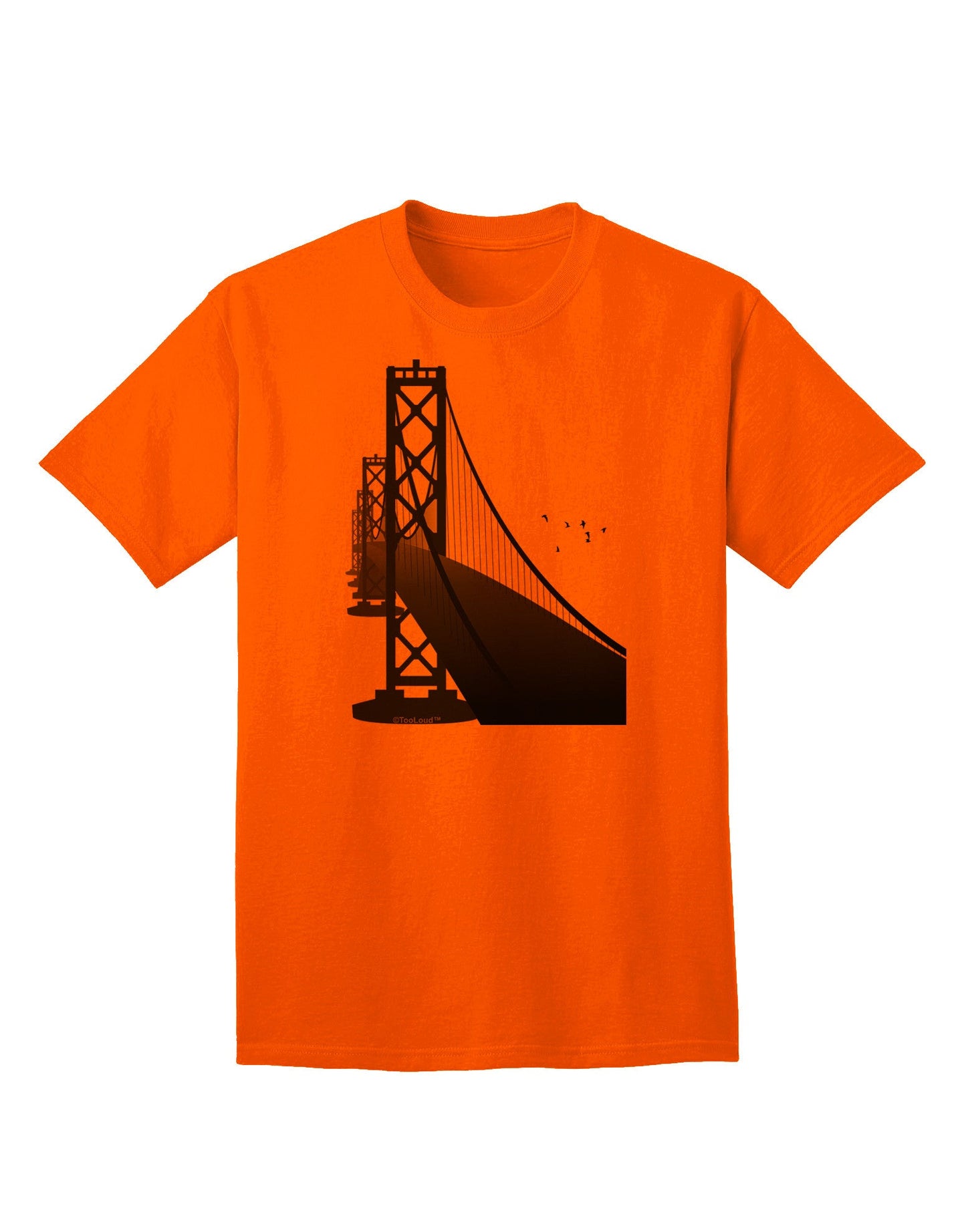 San Francisco Bay Bridge - Premium Adult T-Shirt Collection-Mens T-shirts-TooLoud-Orange-Small-Davson Sales