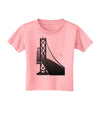 San Francisco Bay Bridge Toddler T-Shirt-Toddler T-Shirt-TooLoud-Candy-Pink-2T-Davson Sales