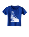 San Francisco Bay Bridge Toddler T-Shirt Dark-Toddler T-Shirt-TooLoud-Royal-Blue-2T-Davson Sales