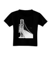 San Francisco Bay Bridge Toddler T-Shirt Dark-Toddler T-Shirt-TooLoud-Black-2T-Davson Sales