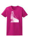 San Francisco Bay Bridge Womens Dark T-Shirt-TooLoud-Hot-Pink-Small-Davson Sales