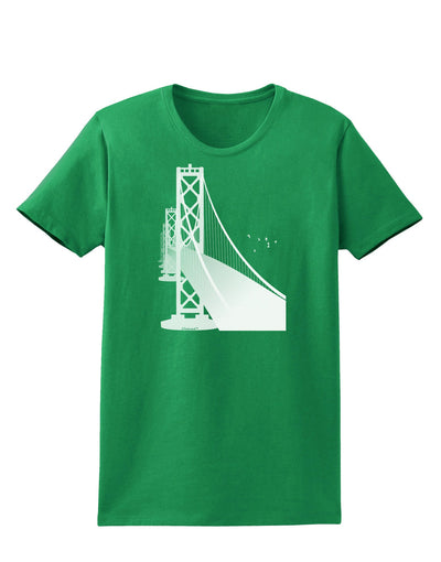 San Francisco Bay Bridge Womens Dark T-Shirt-TooLoud-Kelly-Green-X-Small-Davson Sales