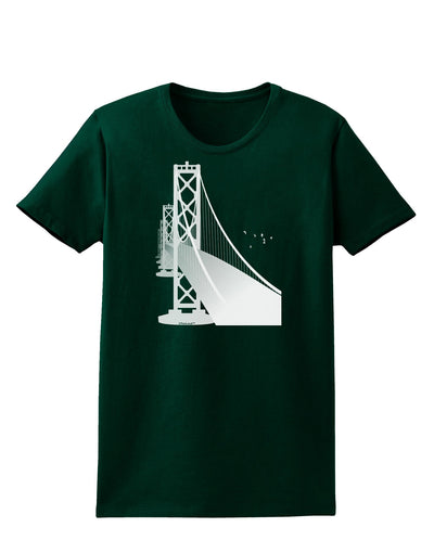 San Francisco Bay Bridge Womens Dark T-Shirt-TooLoud-Forest-Green-Small-Davson Sales